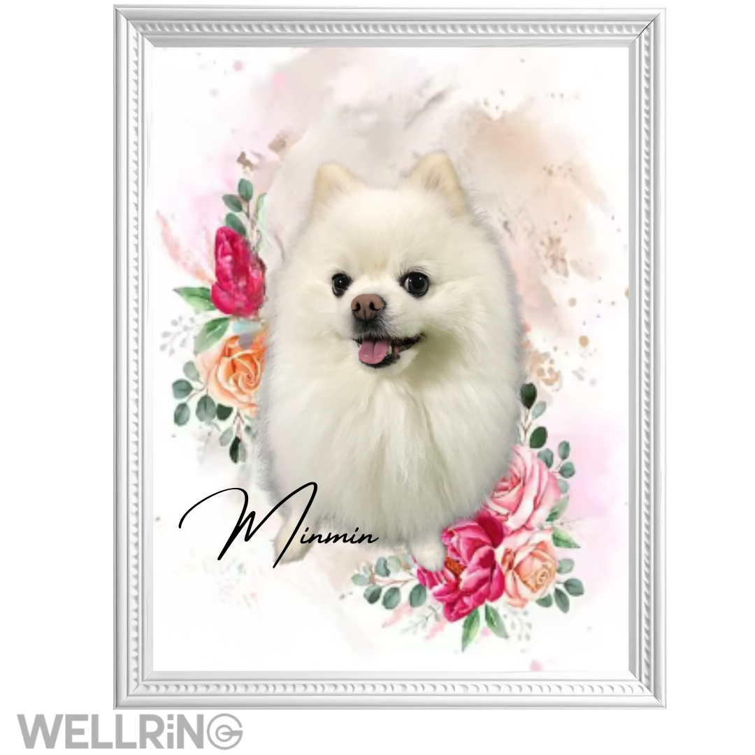 写真からつくる ペットの水彩画風ポスター