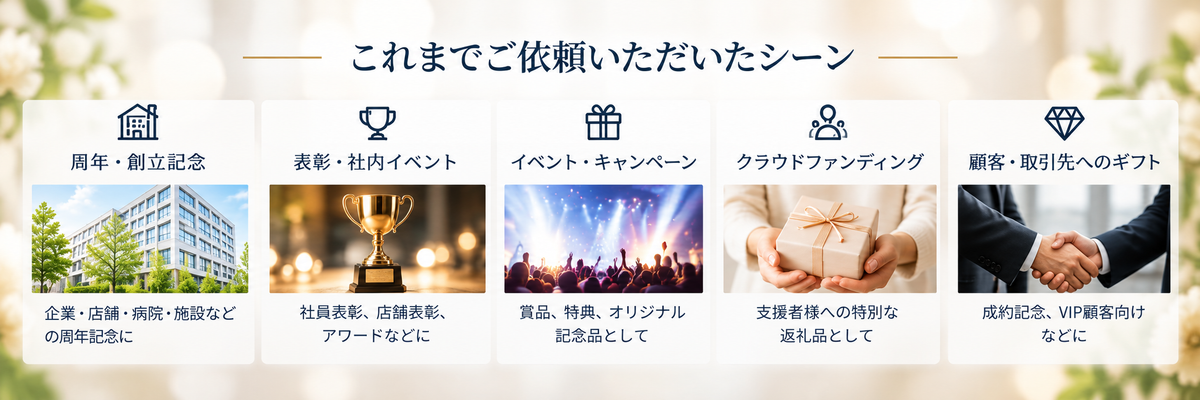 法人・団体向け3Dクリスタルの用途例｜周年記念・表彰・社内イベント・キャンペーン・記念品